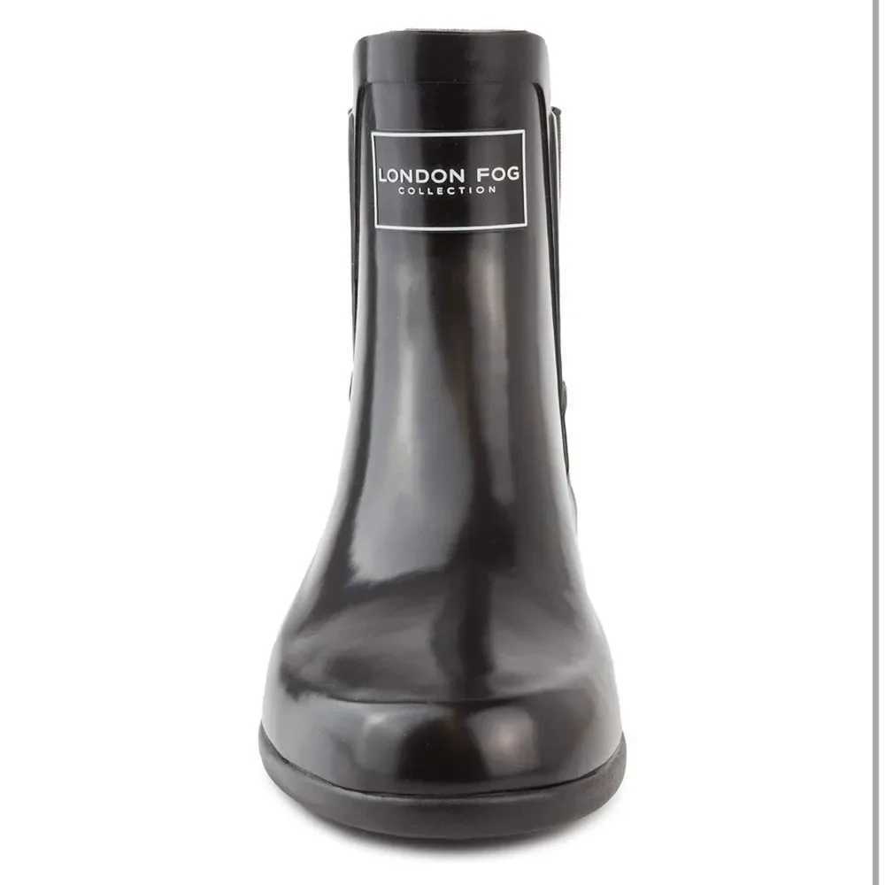 London Fog Rain Boots sz 8 Waterproof Rubber NEW #K115